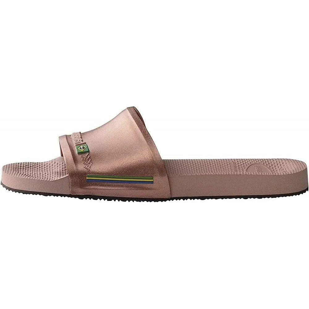 HAV. SLIDE BRASIL CROCUS ROSE/GLODEN BLU