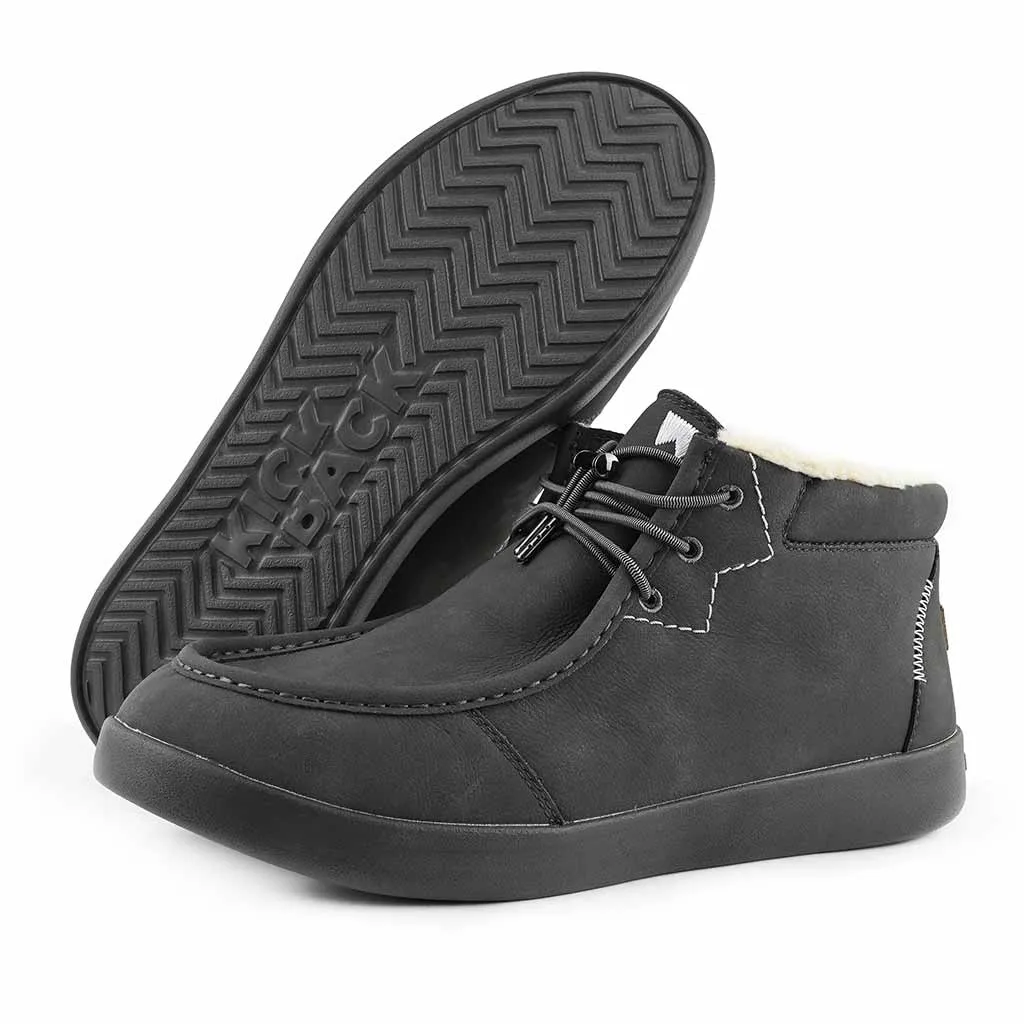 Hoogah Woolie Dark Grey Leather