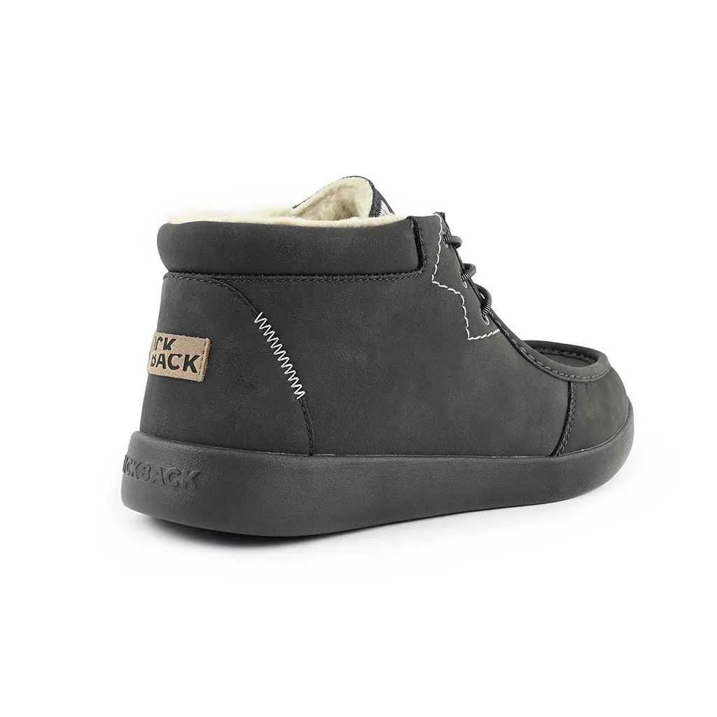Hoogah Woolie Dark Grey Leather
