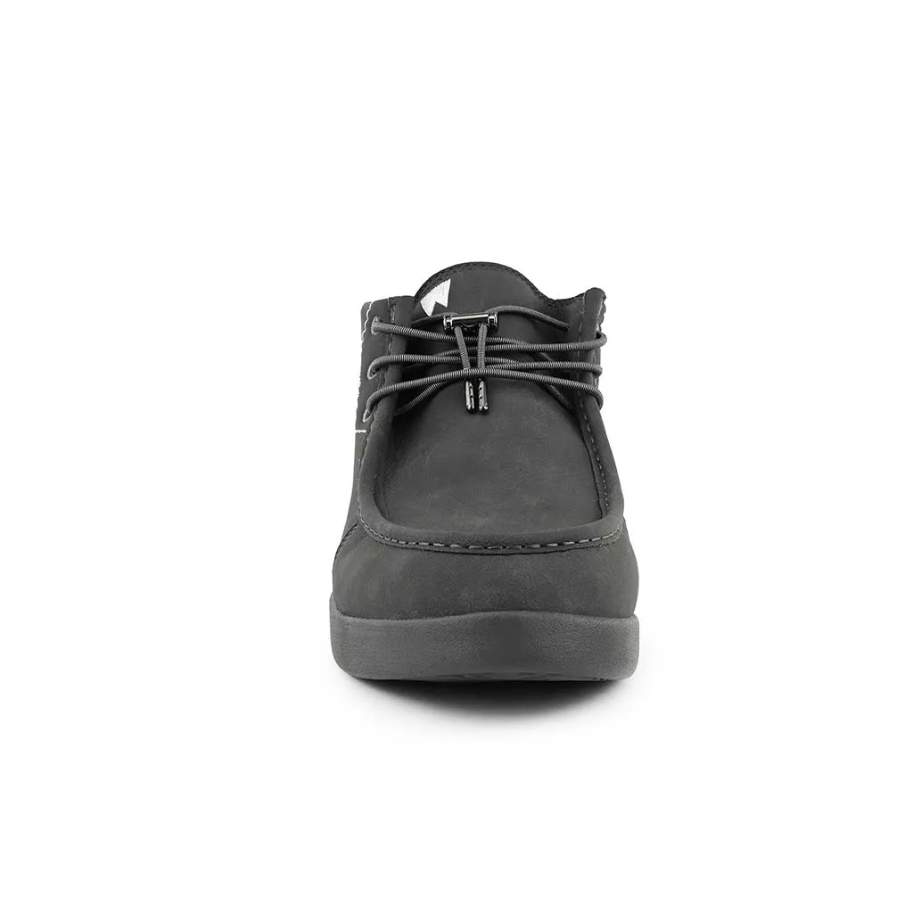 Hoogah Woolie Dark Grey Leather