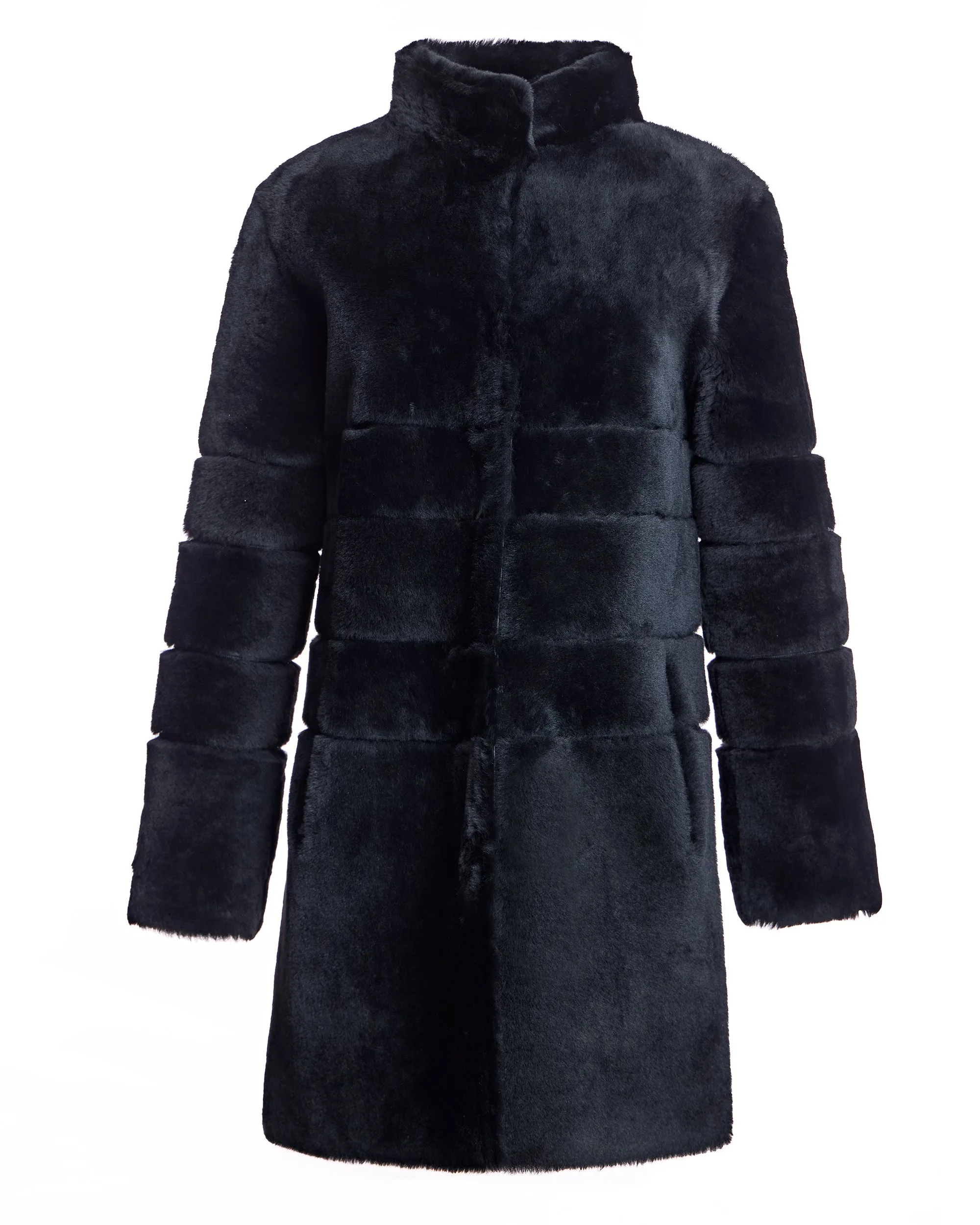 Horizontal Shearling Jacket