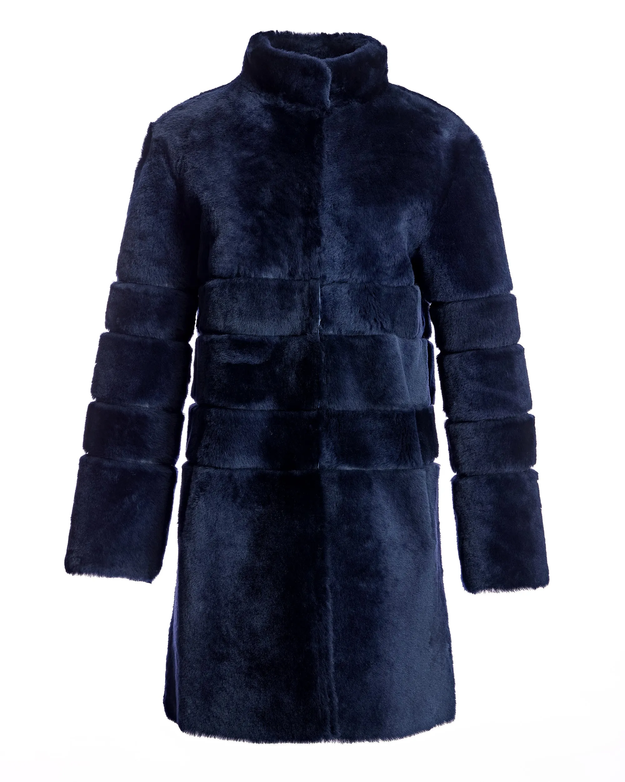Horizontal Shearling Jacket