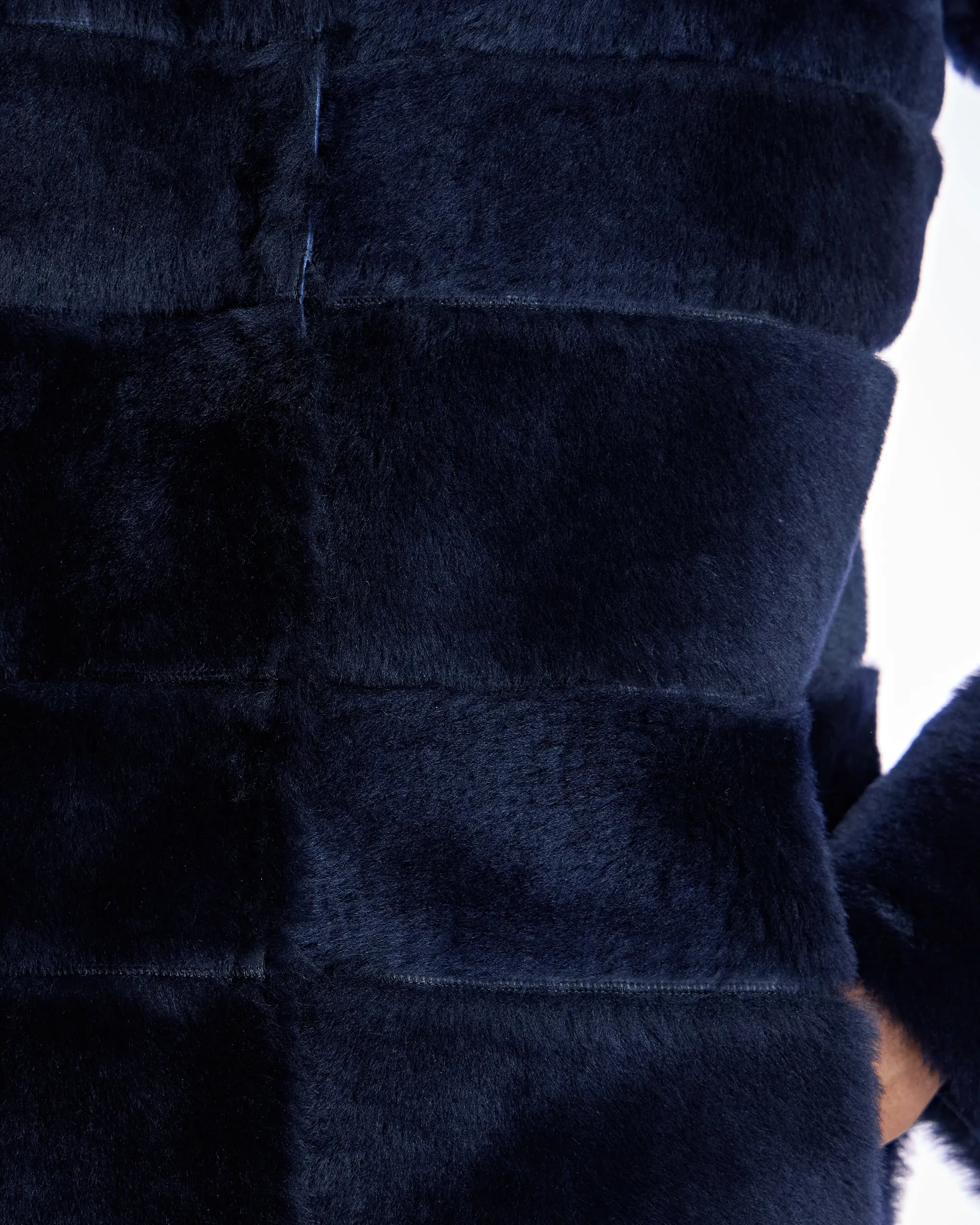 Horizontal Shearling Jacket