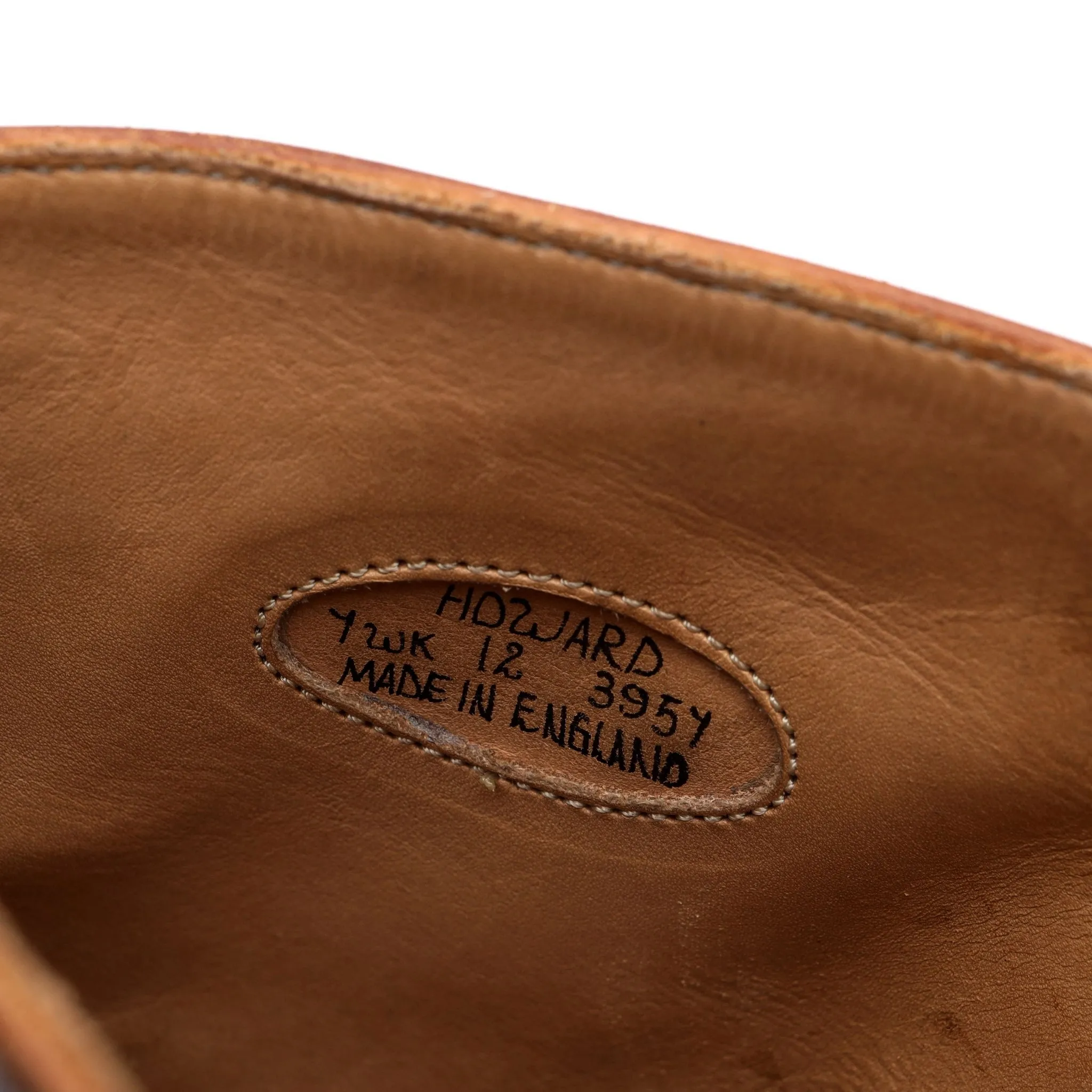 'Howard' Brown Museum Leather Brogue Boots UK 12
