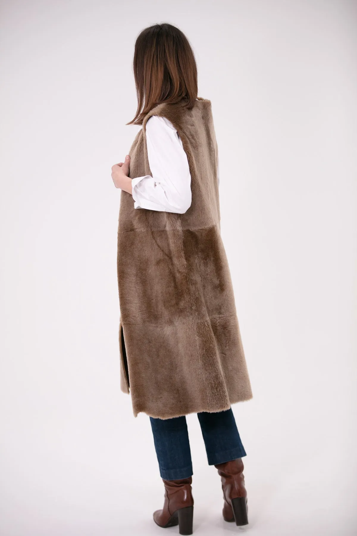 India Shearling Waistcoat
