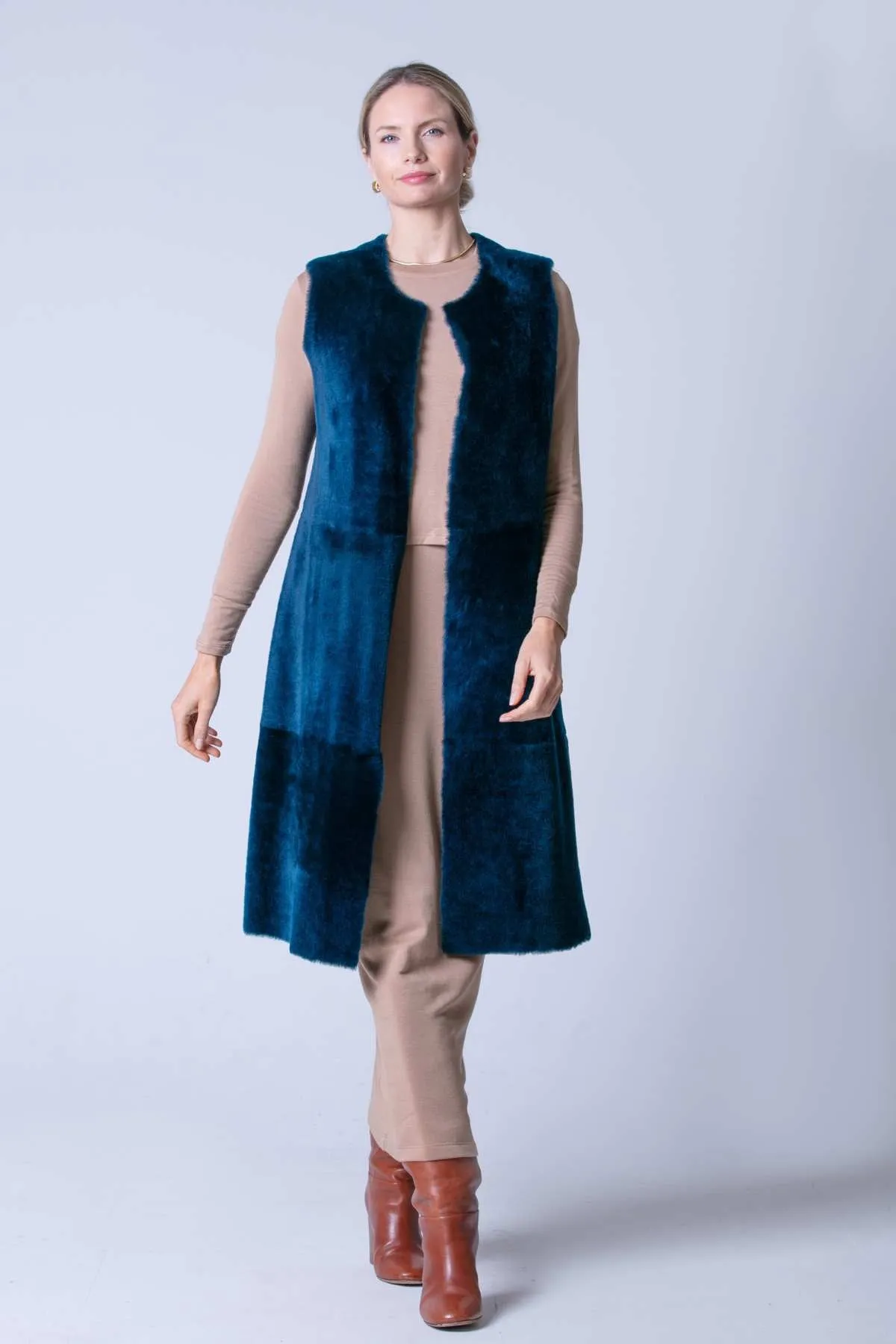 India Shearling Waistcoat