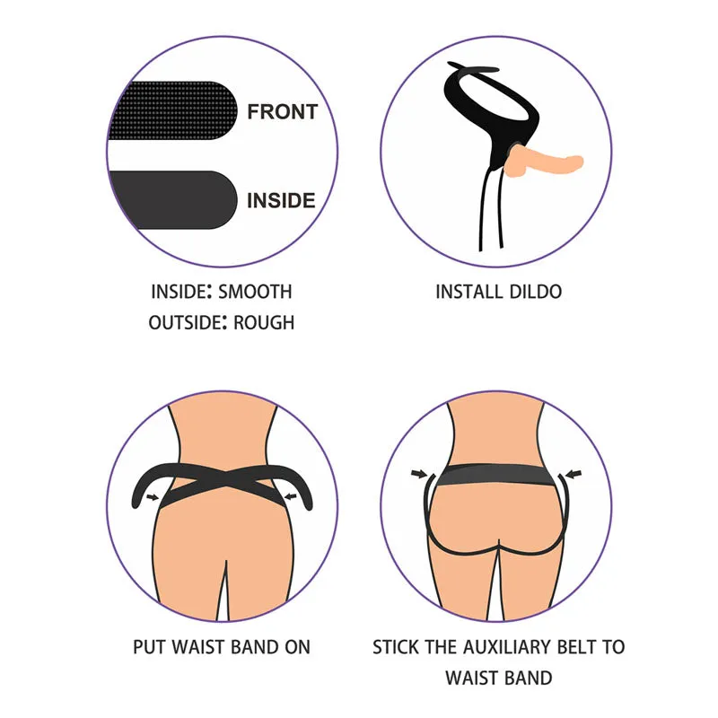 Ingen Easy Strap-On Adjustable Harness - Black