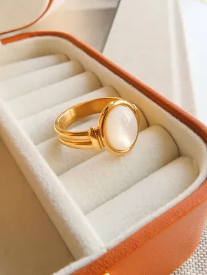 Jade Shell Ring | Waterproof Jewelry