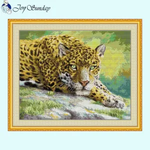 Jaguar Joy Sunday Animal Cross Stitch Kits