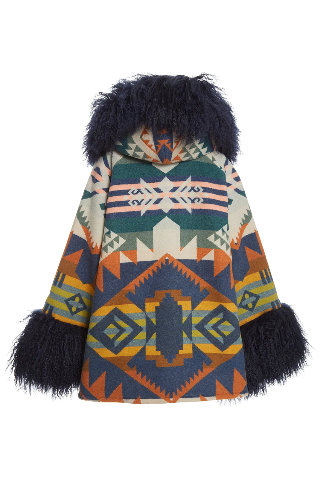 Journey West Shearling Cloak