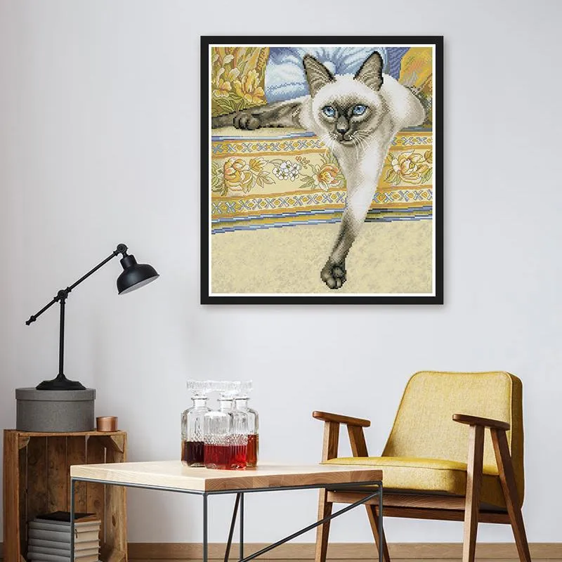 Joy Sunday Animal Cross Stitch Kit Siamese Cat