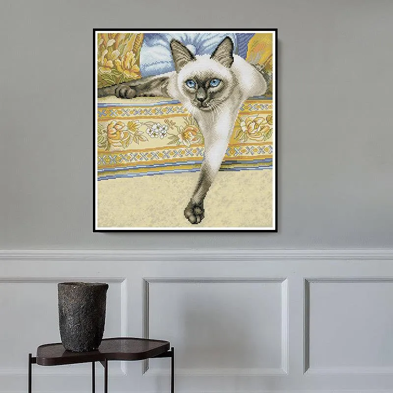 Joy Sunday Animal Cross Stitch Kit Siamese Cat