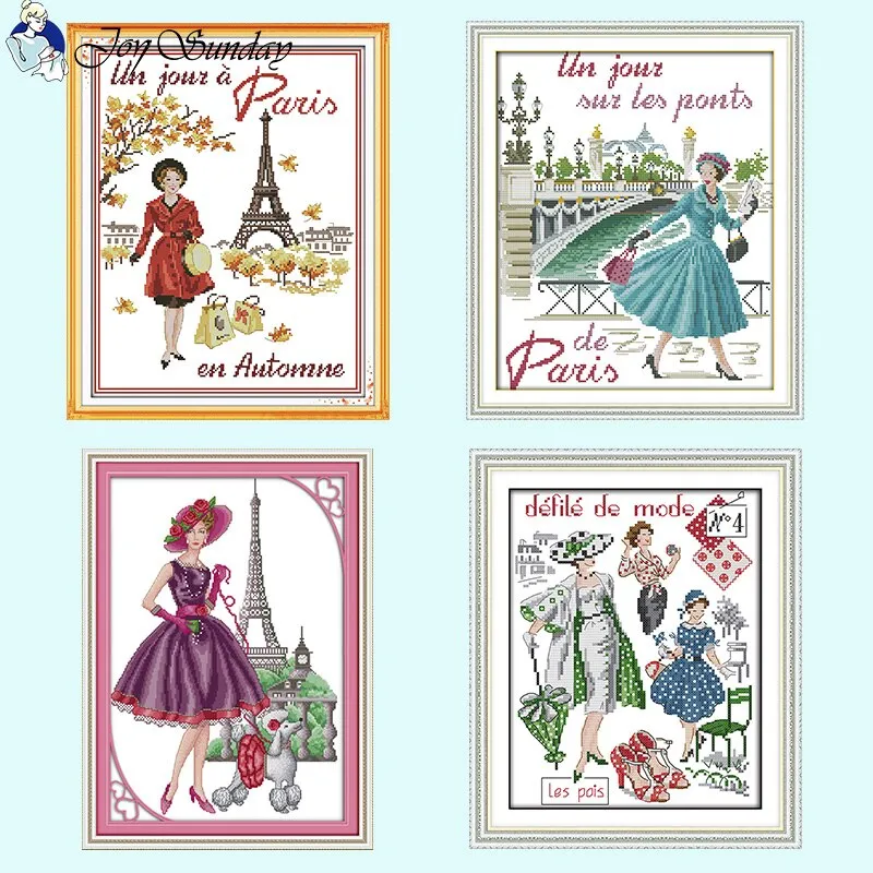 Joy Sunday Beautiful Lady Cross Stitch Kits
