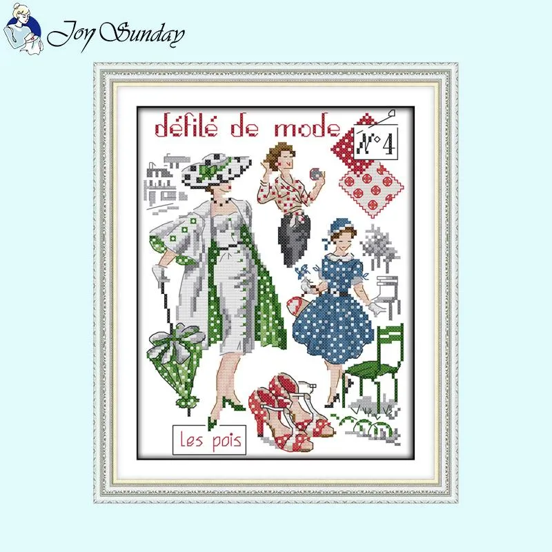 Joy Sunday Beautiful Lady Cross Stitch Kits
