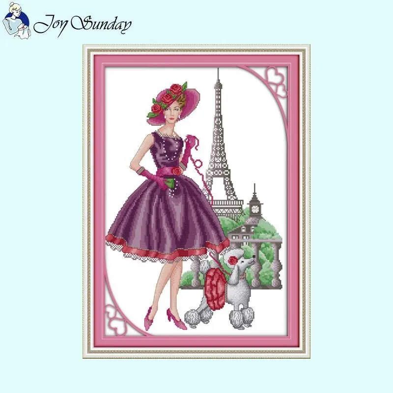 Joy Sunday Beautiful Lady Cross Stitch Kits