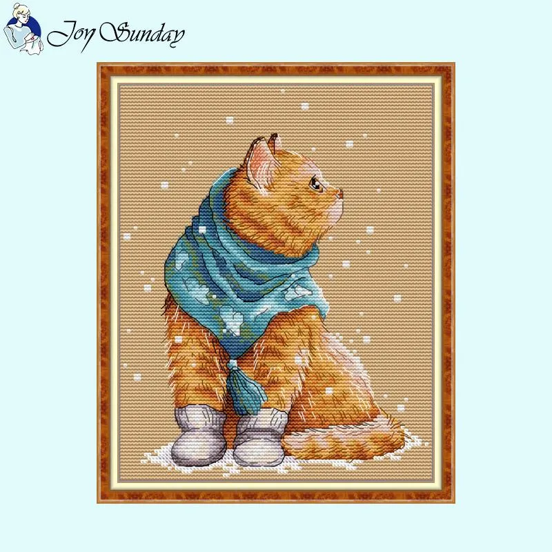 JoySunday Winter Sweater Animal Cross Stitch