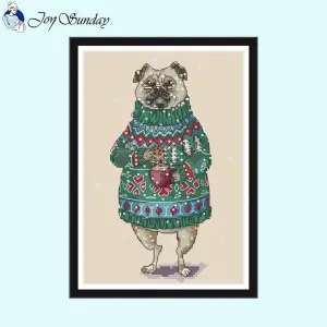 JoySunday Winter Sweater Animal Cross Stitch