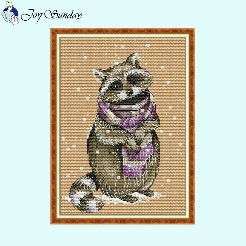 JoySunday Winter Sweater Animal Cross Stitch