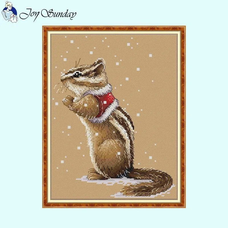 JoySunday Winter Sweater Animal Cross Stitch