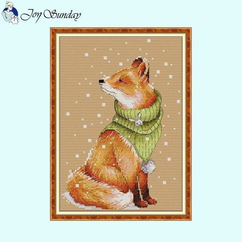 JoySunday Winter Sweater Animal Cross Stitch