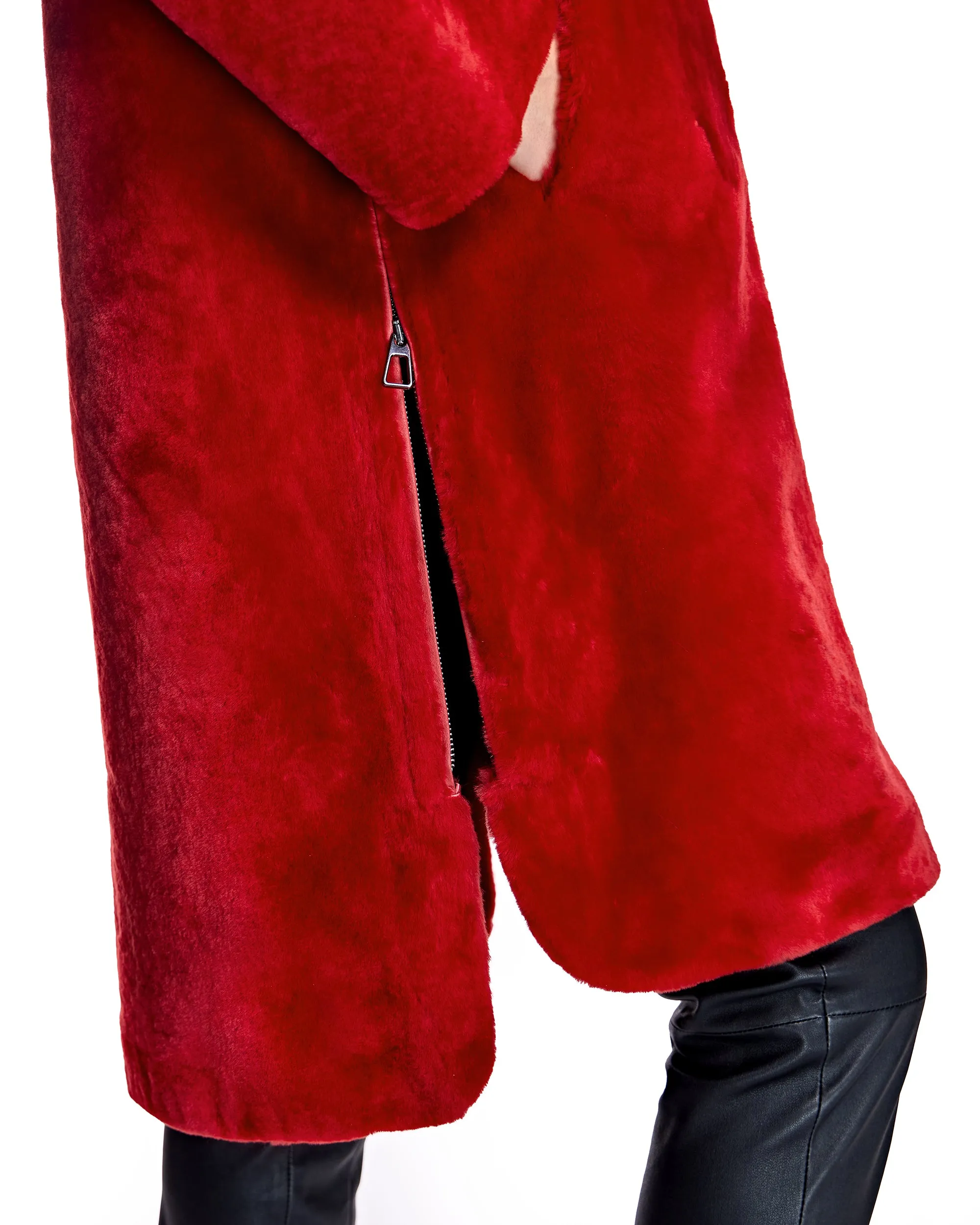 Julia & Stella by Maximilian Reversible Shearling Parka