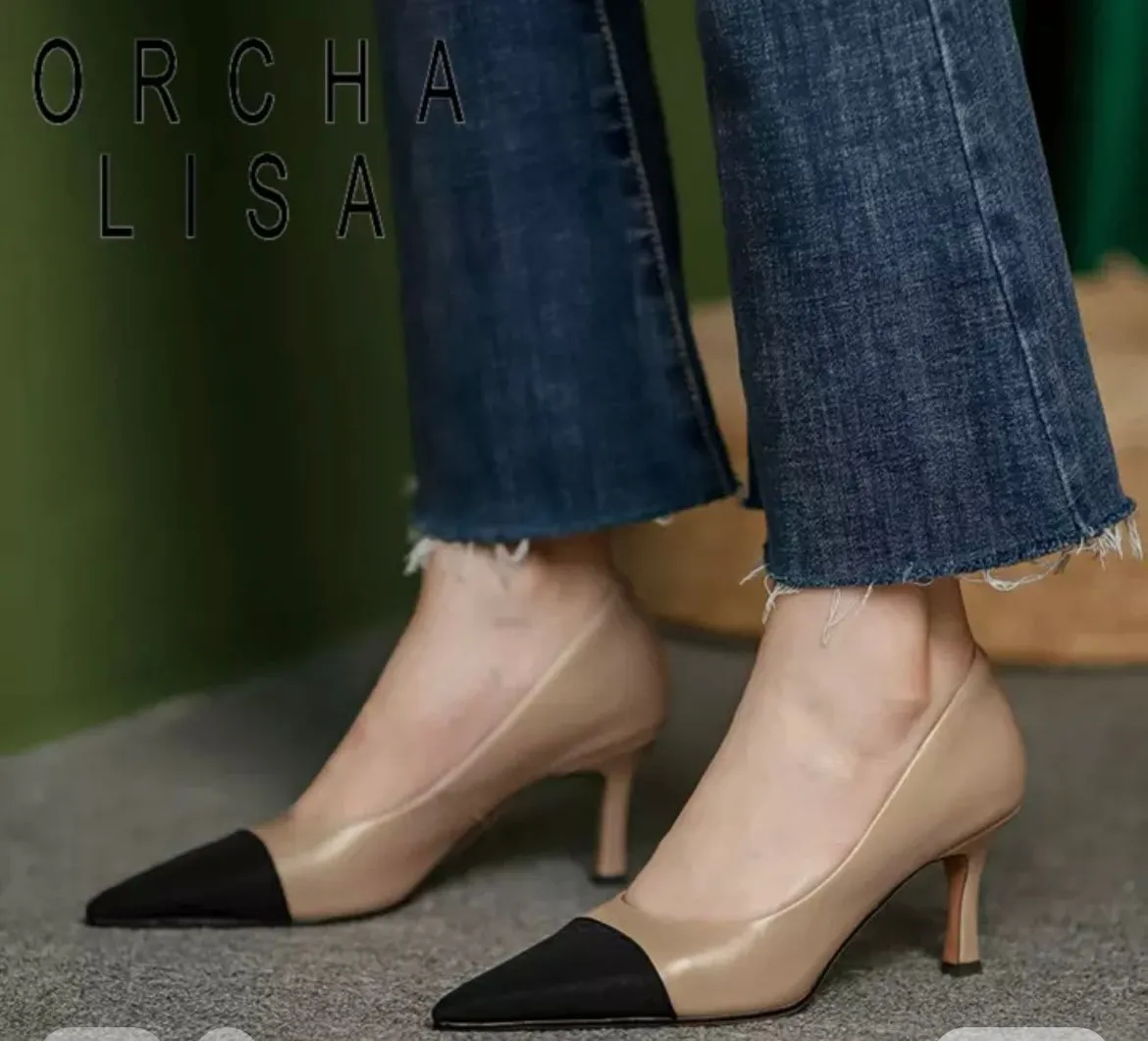 Kaia Two Tone Heels Size 3 (eu35) 6cm heel  IN STOCK