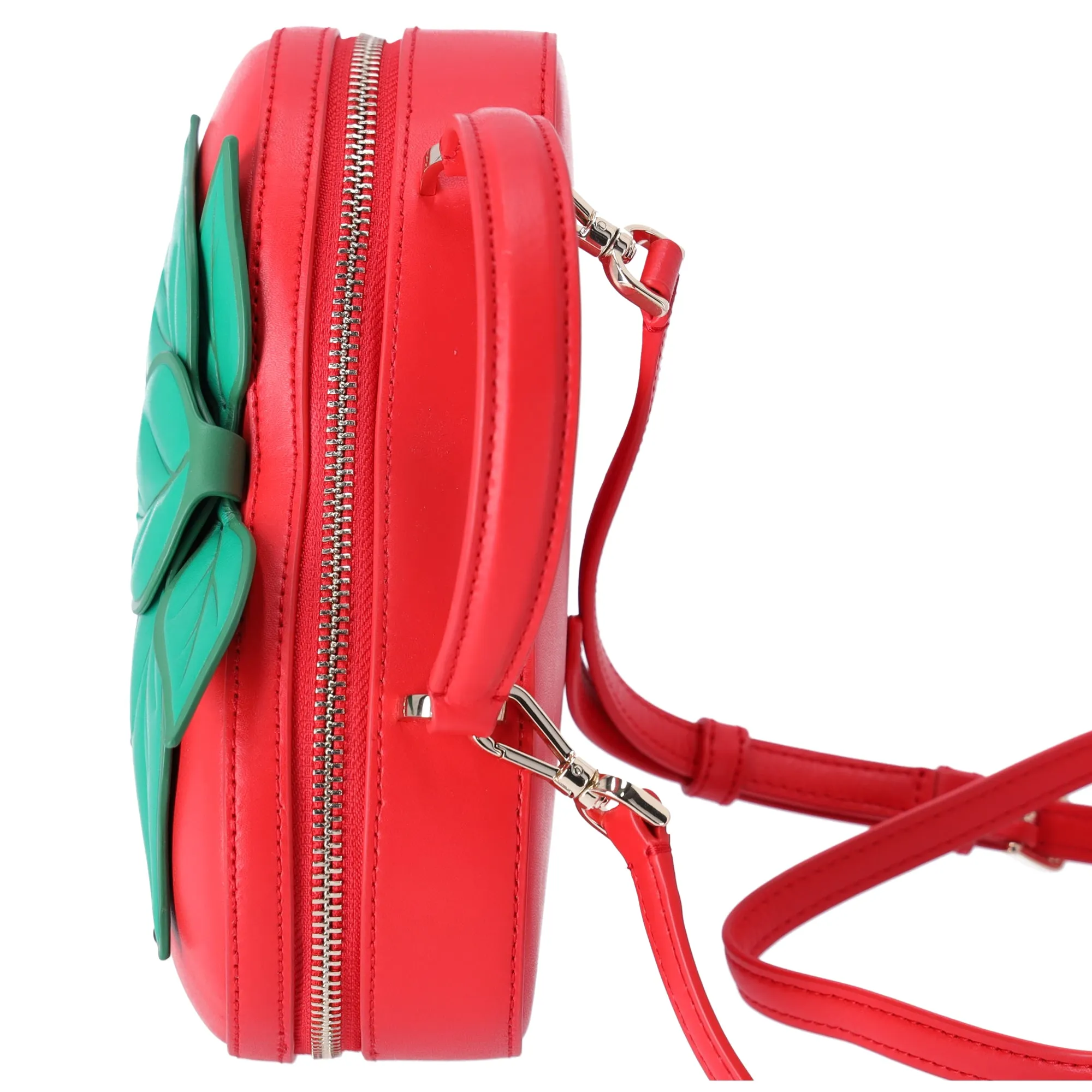 Kate Spade 3D Strawberry Crossbody Puffy Summer Berry Leather Bag Novelty