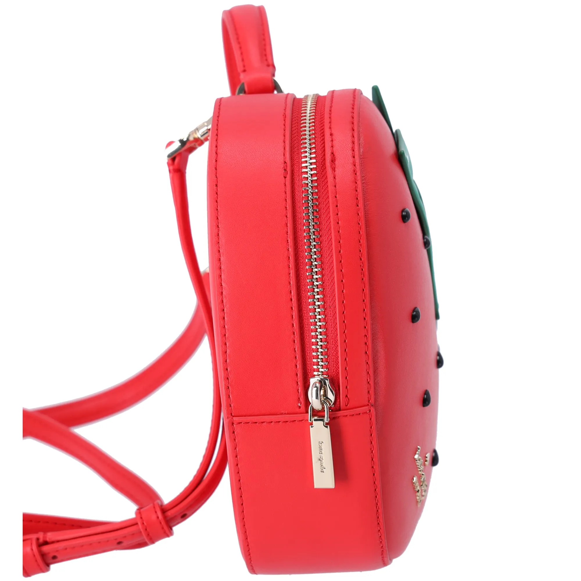 Kate Spade 3D Strawberry Crossbody Puffy Summer Berry Leather Bag Novelty