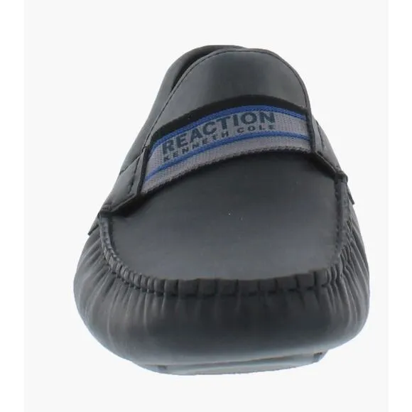 KENNETH COLE REACTION BLACK FAUX LEATHER DRIVER LOAFER🆕