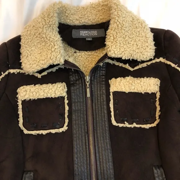 Kenneth Cole Reaction Sherpa jacket size small