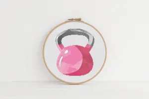 Kettleball Cross Stitch Pattern #1553