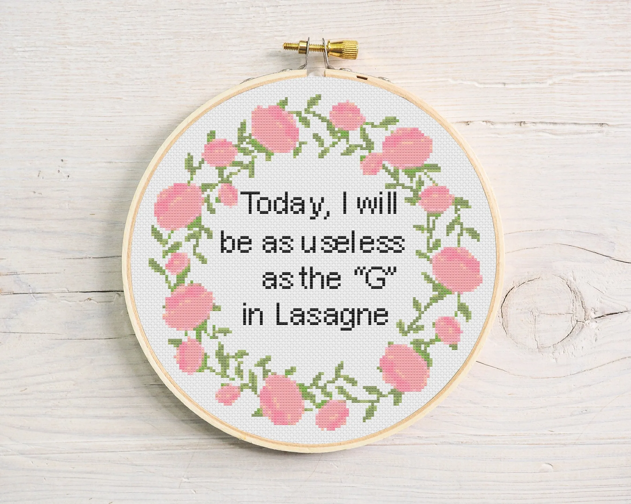 Lasagne Cross Stitch Pattern #147