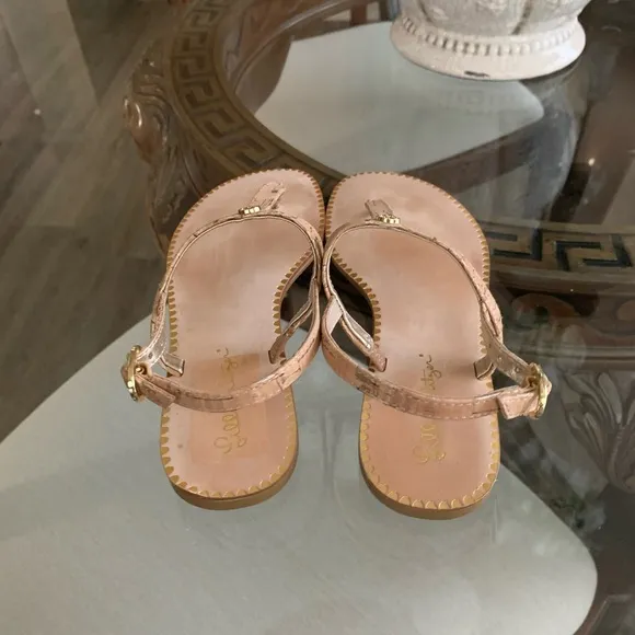 🤍🤍LILLY PULITZER RITA CORK T-STRAP SANDAL!🤍🤍