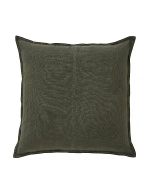 Linen Cosmo Cushion Khaki
