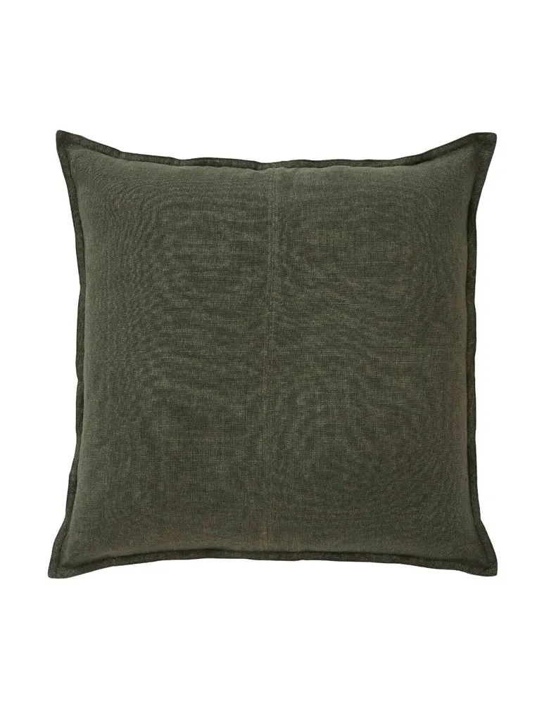 Linen Cosmo Cushion Khaki