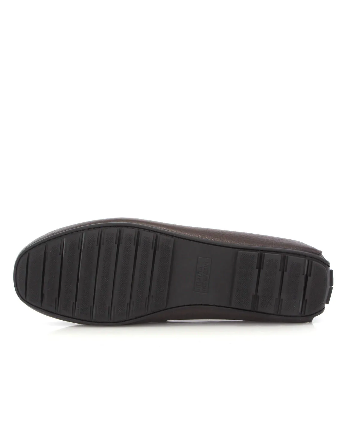 Loafers City - pele gravada castanha escura