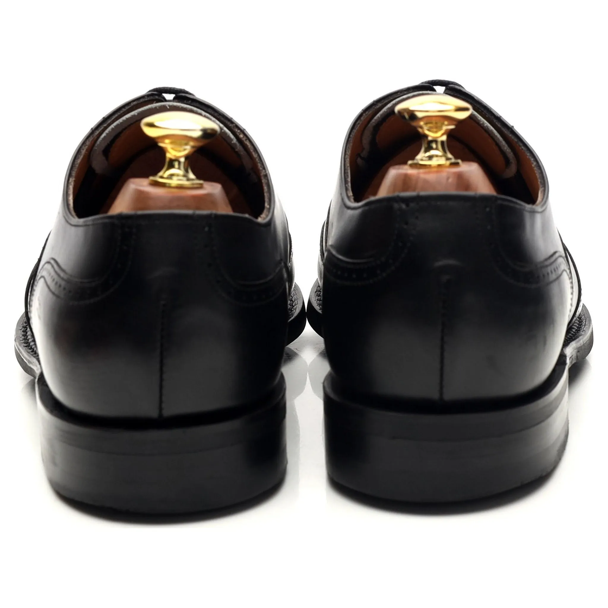 'Loddington' Black Leather Oxford Brogues UK 8 G