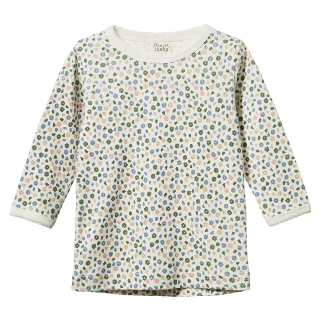 Long Sleeve Cloud Tee - Chamomile Blooms