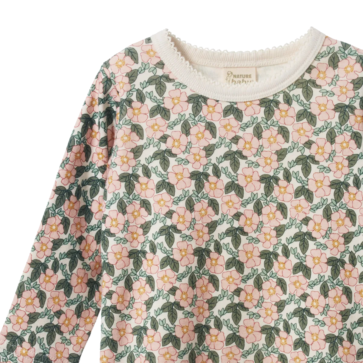Long Sleeve Cloud Tee - Garland Print