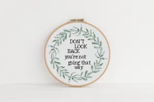Look Back Cross Stitch Pattern #558