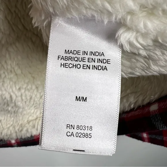 Lucky Brand Faux Shearling Lined Plaid Shirt Jacket
