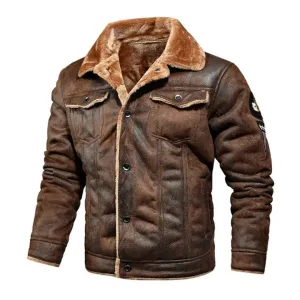 Maverick Shearling-Lined Leather Jacket