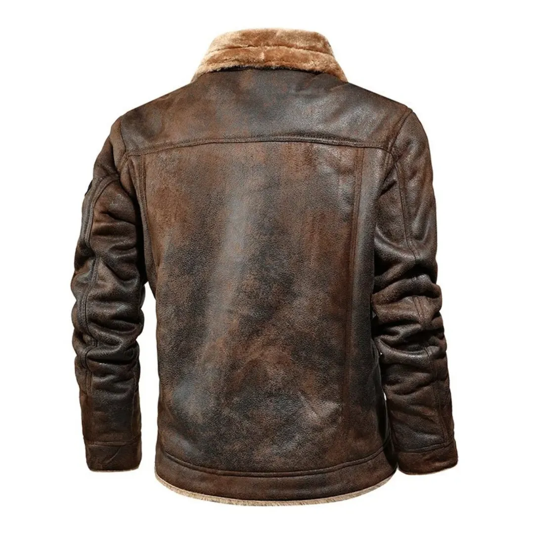 Maverick Shearling-Lined Leather Jacket