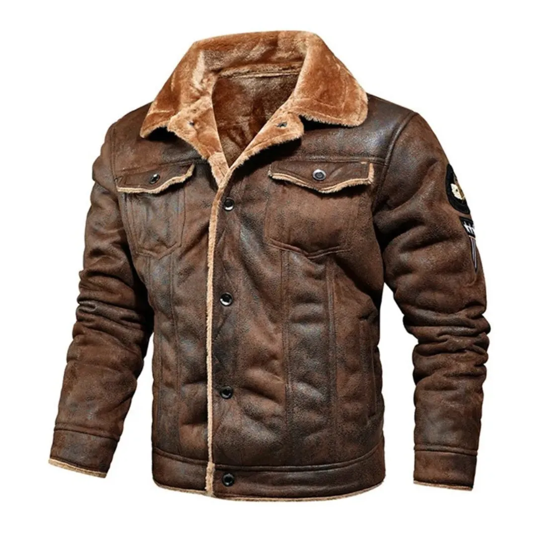 Maverick Shearling-Lined Leather Jacket