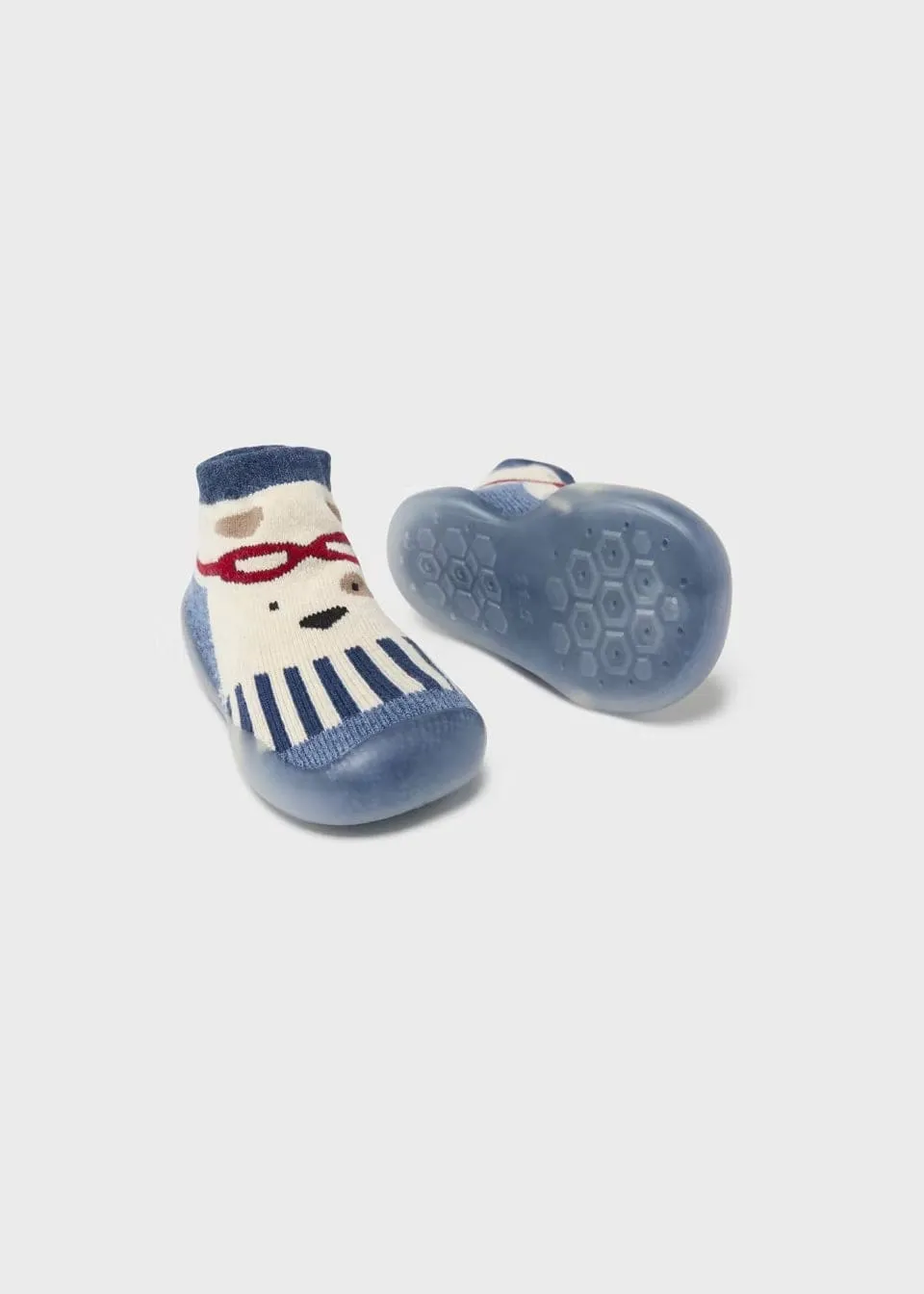 Mayoral Blue Rubber Shoe Socks