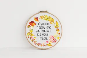 Meds Cross Stitch Pattern #904