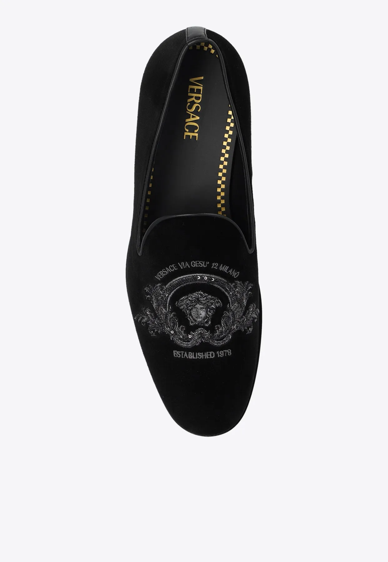 Medusa Milano Velvet Slippers