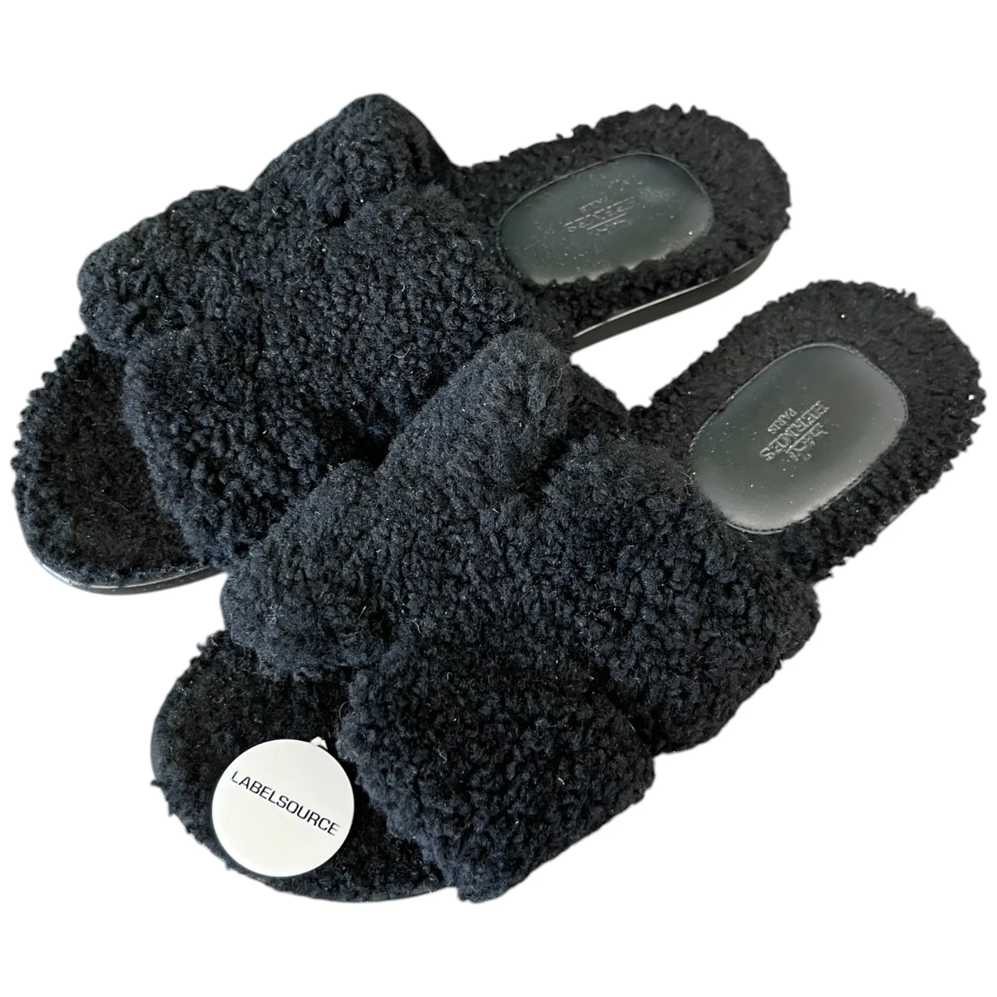 Men's Izmir Shearling Sandals Black Size EU 44 / UK 10