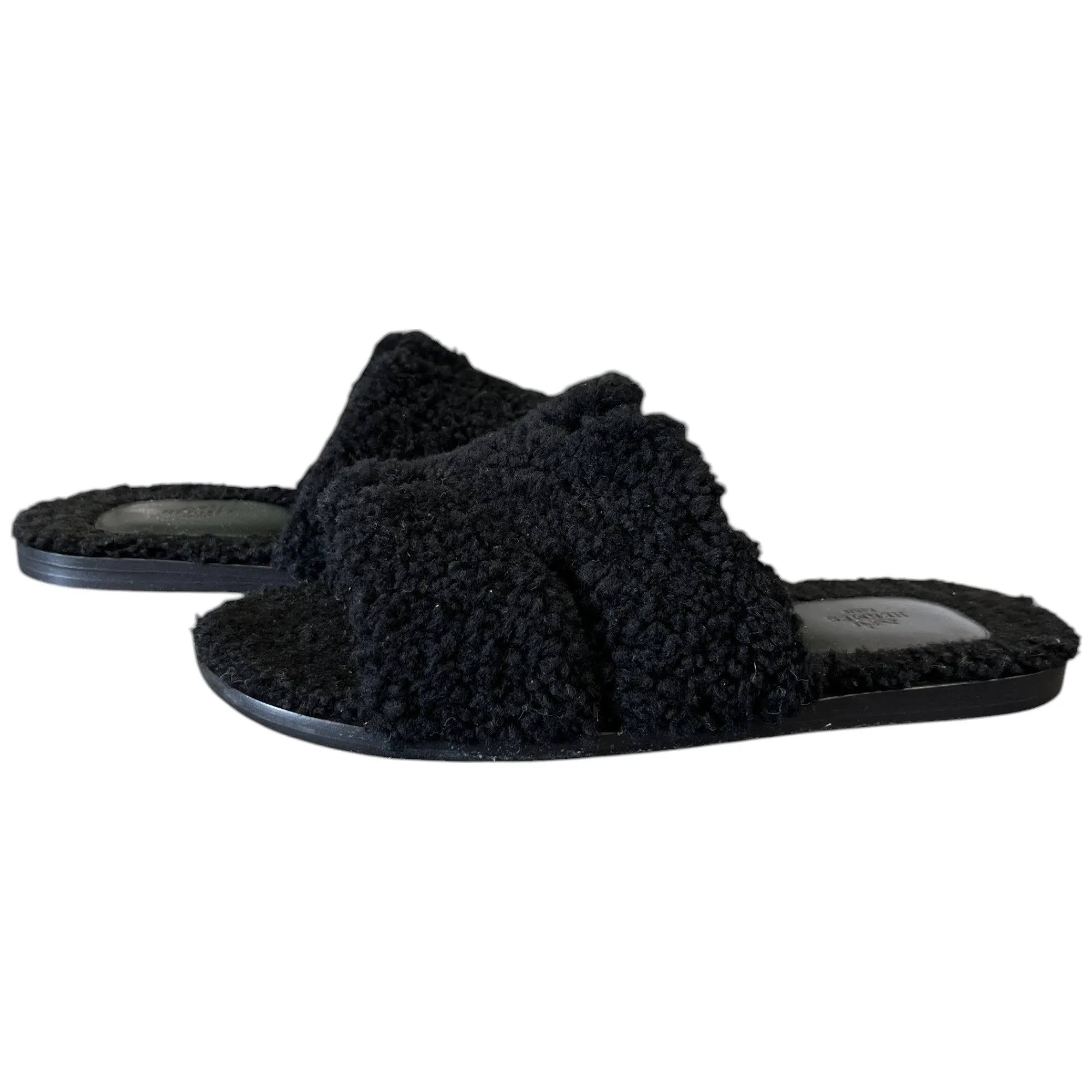 Men's Izmir Shearling Sandals Black Size EU 44 / UK 10