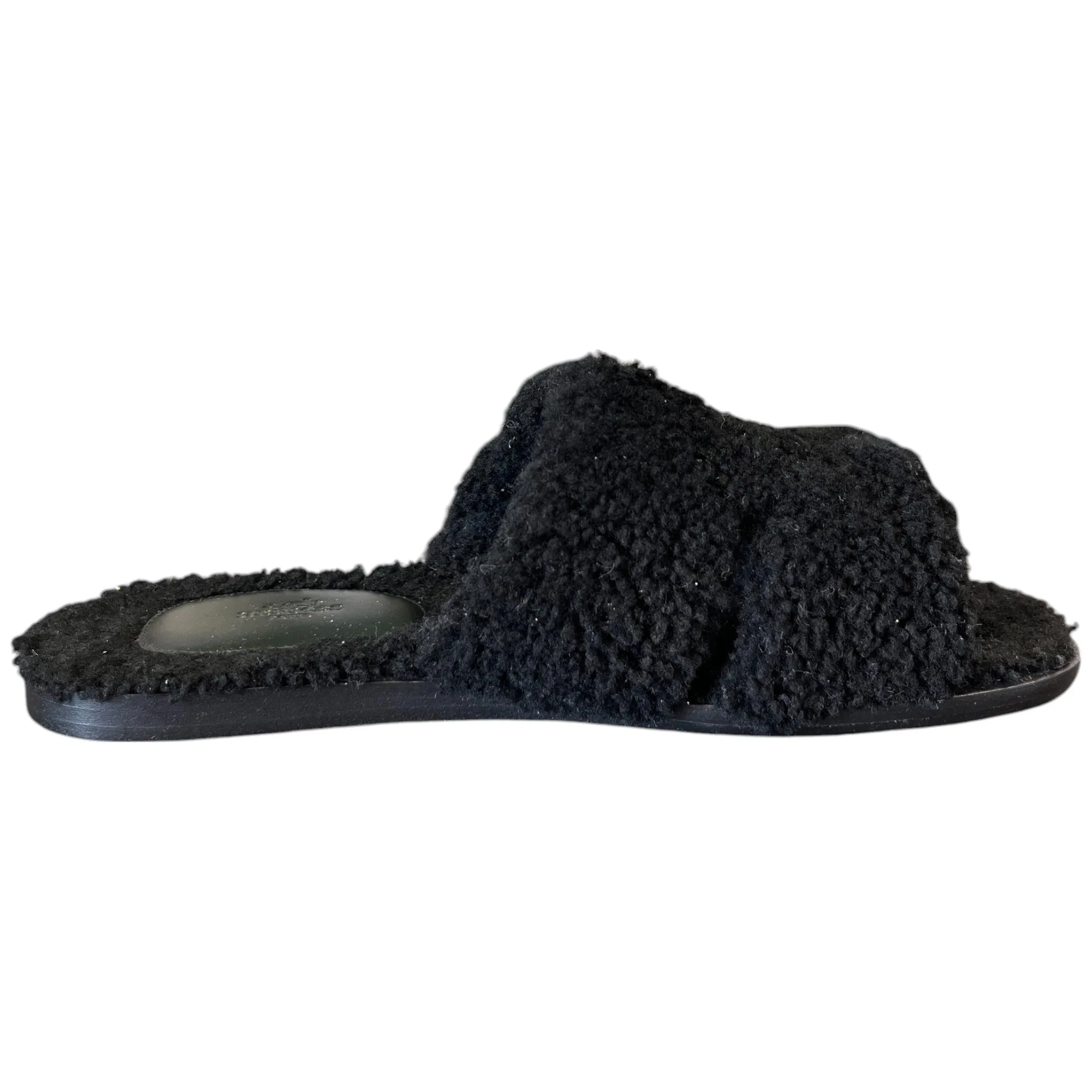 Men's Izmir Shearling Sandals Black Size EU 44 / UK 10